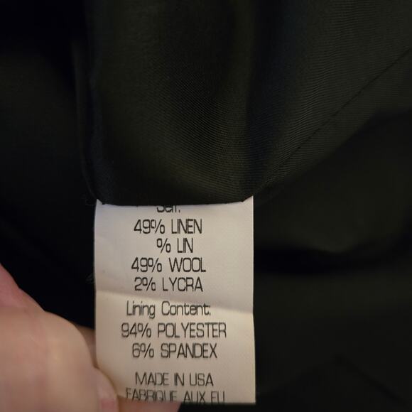 Theory Linen Wool Blazer Size 2 Office Classic Basic Layering Versatile Work - Picture 12 of 13